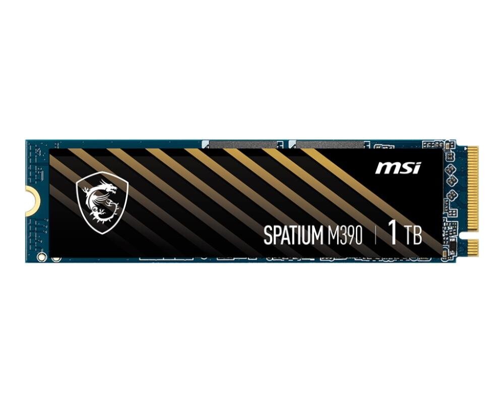 MSI Spatium 1TB M390 SSD M.2 NVMe цена и информация | Sisemised kõvakettad (HDD, SSD, Hybrid) | kaup24.ee