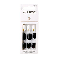 Искусственные ногти imPress Nails Midnight Drive, 30 шт. цена и информация | Средства для маникюра и педикюра | kaup24.ee