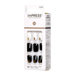 Kunstküüned imPress Nails Midnight Drive, 30 tk hind ja info | Maniküüri ja pediküüri tarvikud | kaup24.ee