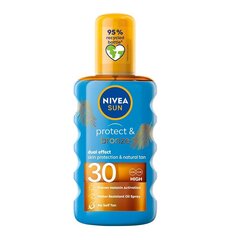 Солнцезащитный крем Nivea Sun Protect & Bronze SPF30, 200 мл цена и информация | Кремы от загара | kaup24.ee