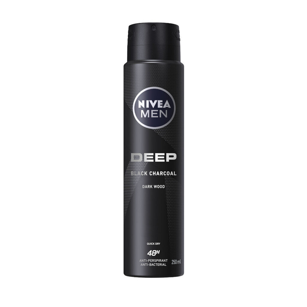 Pihustatav antiperspirant Nivea Men Deep 48H, 250ml hind ja info | Deodorandid | kaup24.ee