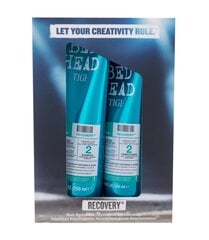 Komplekt kahjustatud juustele Tigi Bed Head Recovery: šampoon, 250 ml + palsam, 200 ml hind ja info | Šampoonid | kaup24.ee