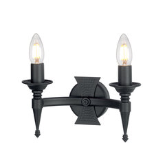 Настенный светильник Elstead Lighting Saxon SAX2-BLK цена и информация | Настенные светильники | kaup24.ee
