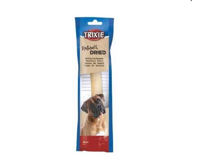 Kuivatatud pühvlisabad Trixie Buffalo tail, 30 cm цена и информация | Maiustused koertele | kaup24.ee