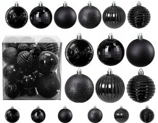 Kuuseehted Black, 36 tk. цена и информация | Ёлочные игрушки | kaup24.ee
