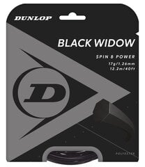 Tennis string Dunlop Black Widow 17G/1.26mm/12m Co-PE monofilament black цена и информация | Товары для большого тенниса | kaup24.ee