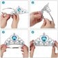 Elsa aksessuaaride komplekt - kroon, kindad, peavõru, pats ja võlukepp hind ja info | Karnevali kostüümid | kaup24.ee