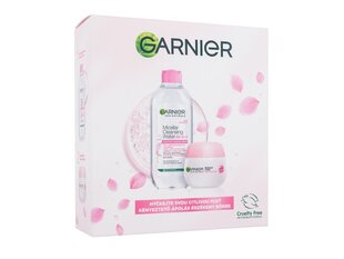 Näohoolduskosmeetika komplekt naistele Garnier Rose: mitsellaarvesi 400 ml + niisutav kreem 50 ml. цена и информация | Кремы для лица | kaup24.ee