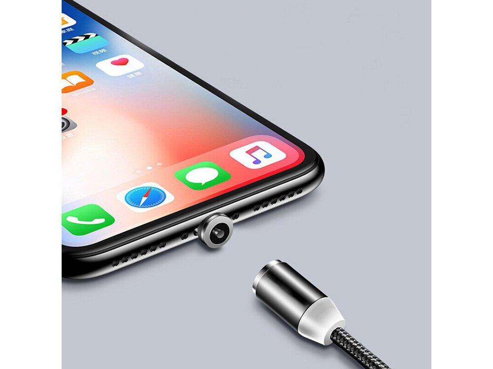 Magnetkaabel 3in1 Usb-C, Micro USB, iPhone Lightning hind ja info | Mobiiltelefonide kaablid | kaup24.ee