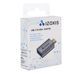 Адаптер USB-C-USB 3.0is Izoxis цена и информация | Адаптер Aten Video Splitter 2 port 450MHz | kaup24.ee