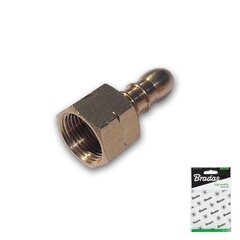 Vooliku pistik 3/8"L emane / 9-10mm - BRASS hind ja info | Kastekannud, voolikud, niisutus | kaup24.ee