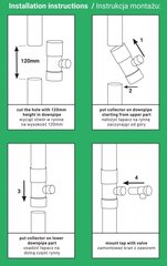 Vihmavaras kraaniga 80mm - grafit hind ja info | Vihmaveesüsteemid | kaup24.ee