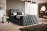 Кровать NORE Candice Vero 05, 160x200 см, серый цвет