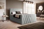 Кровать NORE Candice Vero 04, 160x200 см, серый цвет