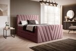 Кровать NORE Candice Velvetmat 24, 160x200 см, розовый цвет