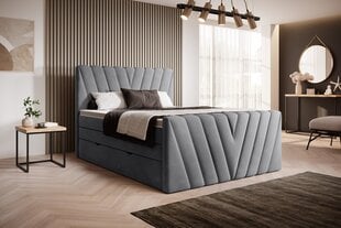 Кровать NORE Candice Sola 06, 160x200 см, серого цвета цена и информация | Кровати | kaup24.ee