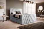 Кровать NORE Candice Sola 04, 160x200 см, серого цвета