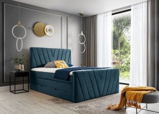 Кровать NORE Candice Nube 40, 160x200 см, синий цвет цена и информация | Кровати | kaup24.ee