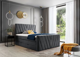 Кровать NORE Candice Nube 06, 140x200 см, серый цвет цена и информация | Кровати | kaup24.ee