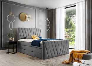 Кровать NORE Nube 04, 140x200 см, серый цвет цена и информация | Кровати | kaup24.ee