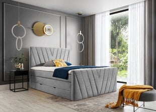 Кровать NORE Nube 03, 140x200 см, серый цвет цена и информация | Кровати | kaup24.ee