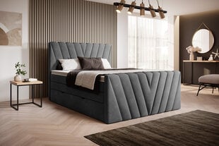 Кровать NORE Candice Loco 06, 140x200 см, серый цвет цена и информация | Кровати | kaup24.ee