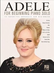 Adele for Beginning Piano Solo: 10 Favorites hind ja info | Kunstiraamatud | kaup24.ee