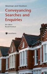 Silverman and Hewitson: Conveyancing Searches and Enquiries hind ja info | Majandusalased raamatud | kaup24.ee