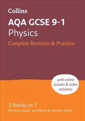 AQA GCSE 9-1 Physics All-in-One Complete Revision and Practice: Ideal for Home Learning, 2023 and 2024 Exams edition, AQA GCSE Physics All-in-One Revision and Practice цена и информация | Книги для подростков и молодежи | kaup24.ee