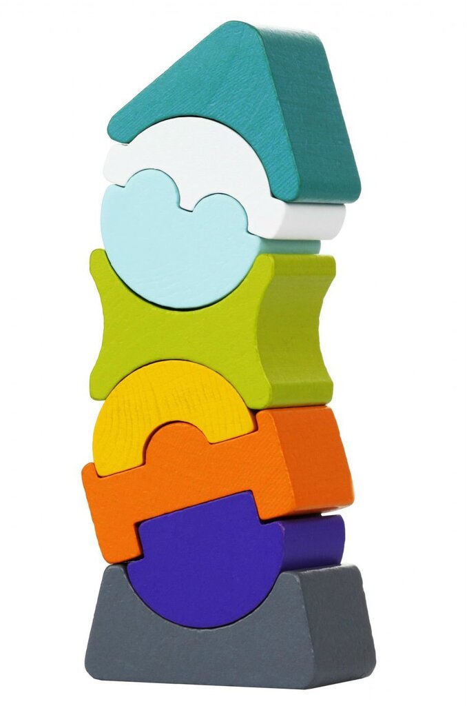Puidust paindlik mängutorn Cubika 7 hind ja info | Imikute mänguasjad | kaup24.ee