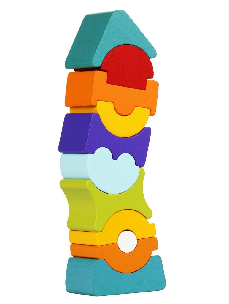 Puidust paindlik mängutorn Cubika 9 hind ja info | Imikute mänguasjad | kaup24.ee