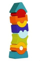 Набор деревянных кубиков Cubika Гибкая Башня 9 цена и информация | Игрушки для малышей | kaup24.ee