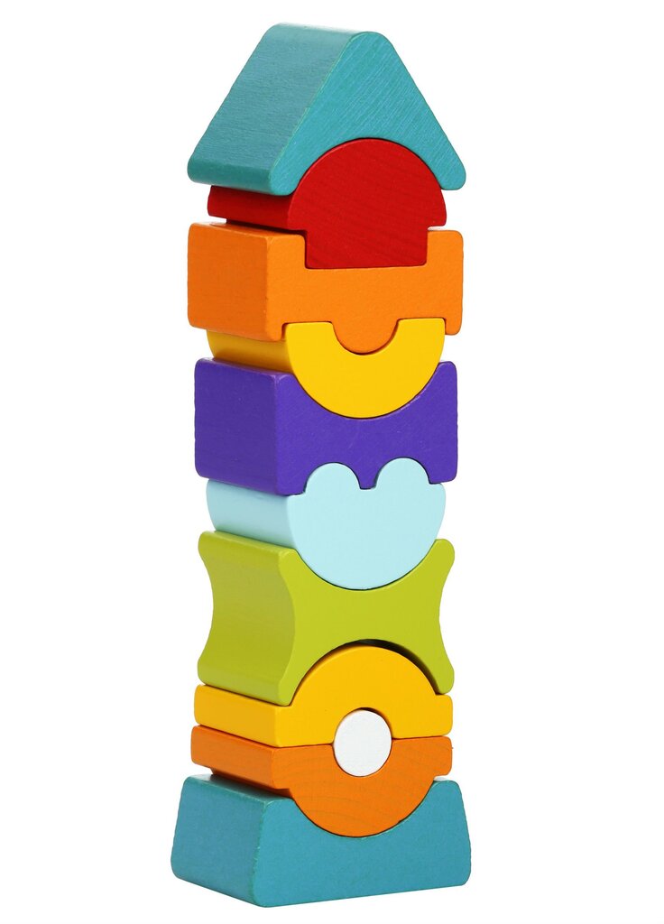 Puidust paindlik mängutorn Cubika 9 hind ja info | Imikute mänguasjad | kaup24.ee
