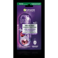 Ampull-lehtmask Garnier Skin Naturals Pro-Retinol, 19 g hind ja info | Näomaskid, silmamaskid | kaup24.ee