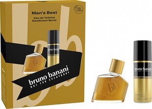 Komplekt Bruno Banani Man's Best meestele: tualettvesi EDT 30 ml + spreideodorant 50 ml цена и информация | Мужские духи | kaup24.ee