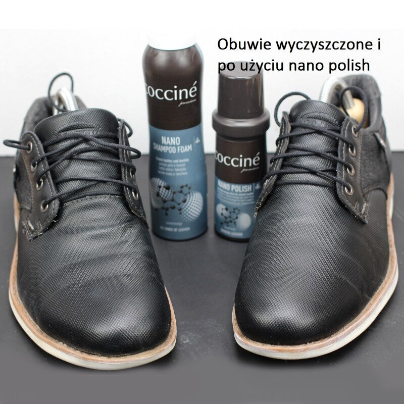 Värvitu kingakreem nahale käsnaga (puhastus + läike) - Coccine nano polish hind ja info | Rõivaste ja jalatsite hooldus | kaup24.ee