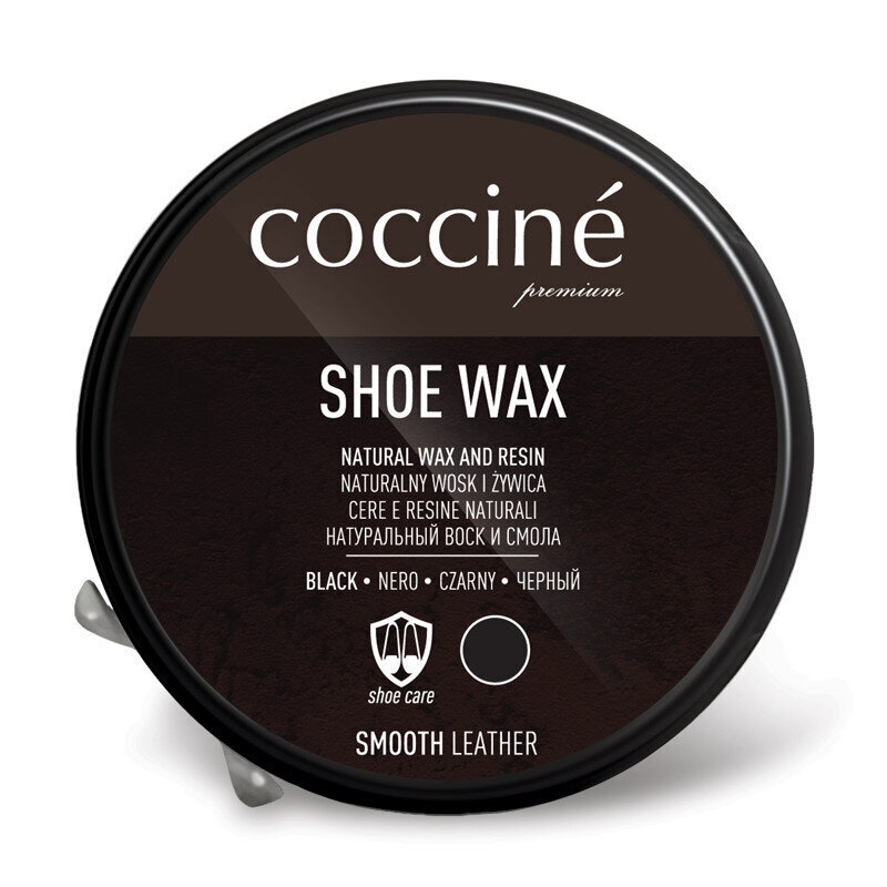 Nahast toodete must hooldusrasv - Coccine shoe wax цена и информация | Rõivaste ja jalatsite hooldus | kaup24.ee