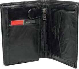 Кожаный мужской кошелек Pierre Cardin, черный цена и информация | Мужские кошельки | kaup24.ee