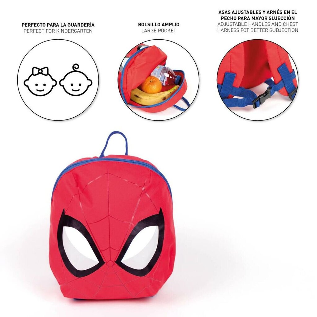 Laste kott Spiderman Punane (9 x 20 x 25 cm) hind ja info | Koolikotid, sussikotid | kaup24.ee