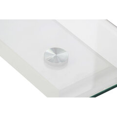 Abilaud DKD Home Decor, klaas/metall/puit, (120 x 65 x 42 cm), valge hind ja info | Diivanilauad | kaup24.ee