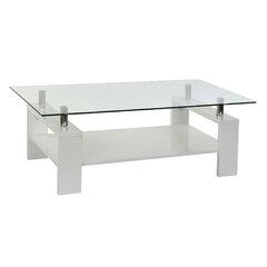 Приставной столик DKD Home Decor, стекло/металл/дерево, (120 x 60 x 42 см), белый цена и информация | Журнальные столики | kaup24.ee