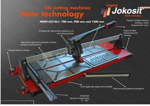 Плиткорез JOKOSIT PROFI CUT MAX (1200 мм) цена и информация | Механические инструменты | kaup24.ee