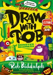 Draw With Rob: Monster Madness hind ja info | Väikelaste raamatud | kaup24.ee