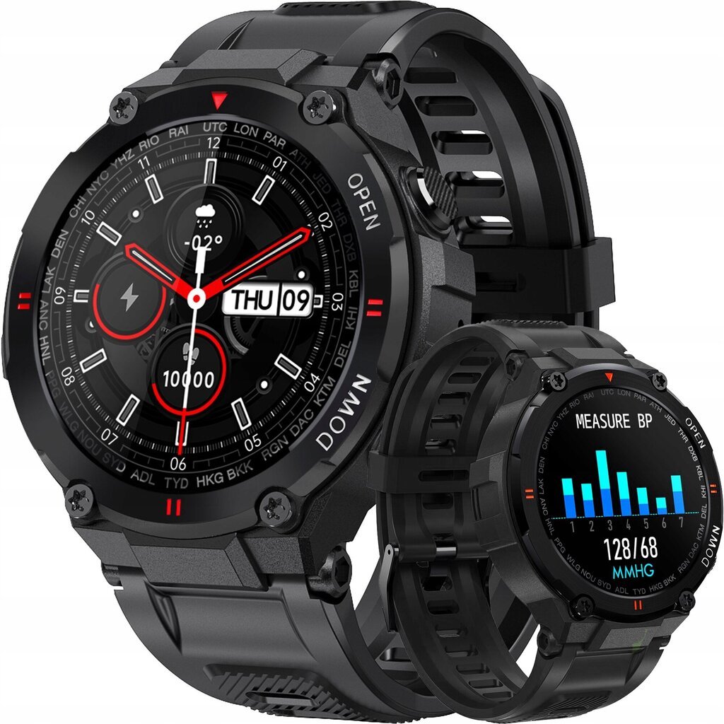 K22 Black hind ja info | Nutikellad (smartwatch) | kaup24.ee