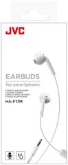 JVC HA-F17M Earbuds Stereo Hаушники c Mic / IPX2 / белый цена и информация | Наушники | kaup24.ee