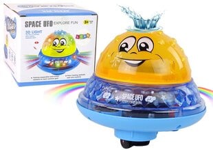 Veepall Lean Toys UFO koos heli- ja valgusefektidega, kollane hind ja info | Imikute mänguasjad | kaup24.ee
