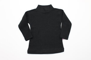 Laste kõrge kaelusega džemper, värvus must hind ja info | Poiste kampsunid, vestid ja jakid | kaup24.ee