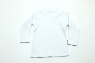 Laste kõrge kaelusega džemper, värvus valge hind ja info | Tüdrukute kampsunid, vestid ja jakid | kaup24.ee