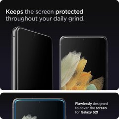 Spigen Samsung Galaxy S21+ Plus. цена и информация | Ekraani kaitsekiled | kaup24.ee
