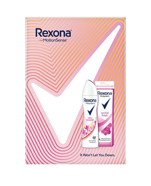 Kosmeetiline kinkekomplekt naistele Rexona Sexy Bouquet 48: antiperspirant deodorant 150 ml + Orchid Fresh dušigeel 250 ml hind ja info | Deodorandid | kaup24.ee